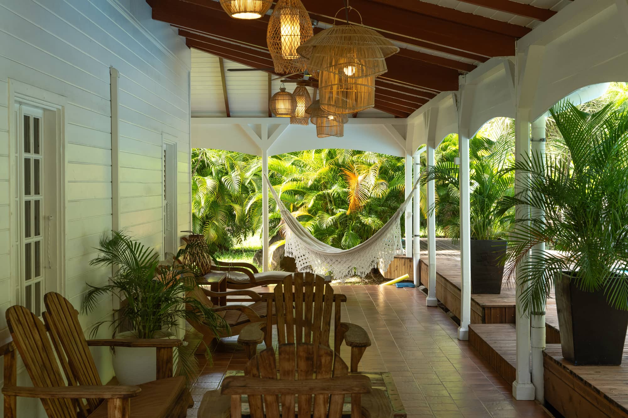 Terrasse de la villa Tilamp Tilamp